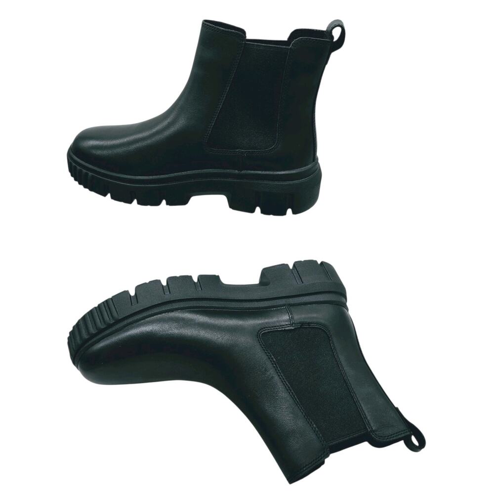 Timberland Women's Leather Greyfield Chelsea Boots, Black Nubuck, 9.5 - Picture 3 of 7